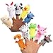 Lot de 10 marionnettes à doigts en peluche - Poupées animaux