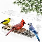 Clear Window Bird Feeder - Sturdy & Easy to...