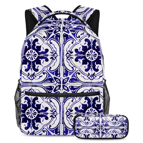 Ensemble sac à dos mandalas et trousse idéal pour le collège et les sorties des étudiants