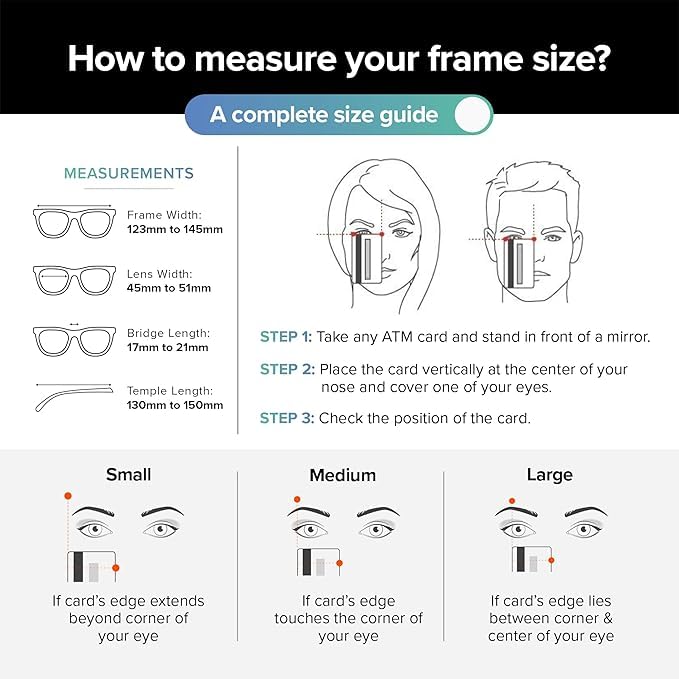 Image of Computer Glasses for Eye Protection | Reading Glasses for Men | Blue Light Blocking Glasses Spectacles | Blue Cut Glasses | UV Protection Glasses | For Men & Women | Zero Power | Medium