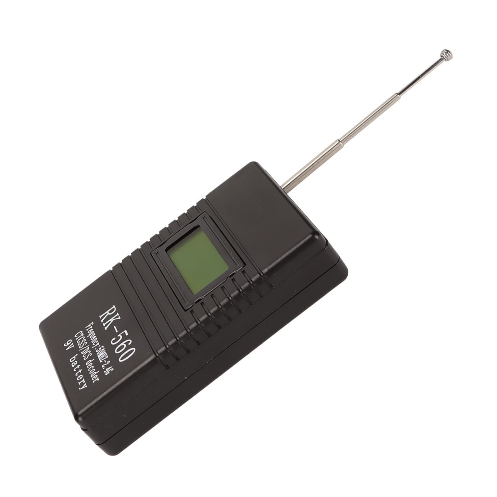 Miernik Częstotliwości Radiowej, Mini Miernik Częstotliwości Radiowej 50 MHz do 2,4 GHz, Przenośny Tester Częstotliwości Radiowej z Anteną do Testowania DCS i CTCSS