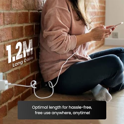 Image of Nextech 20W USB-C to 8 Pin Fast Sync & Charge Cable | USB C to Lightning Cable 1.2M | iPhone Fast Charger Cable for iPhone 14 /13 /12 /12 Pro Max /iPad & More