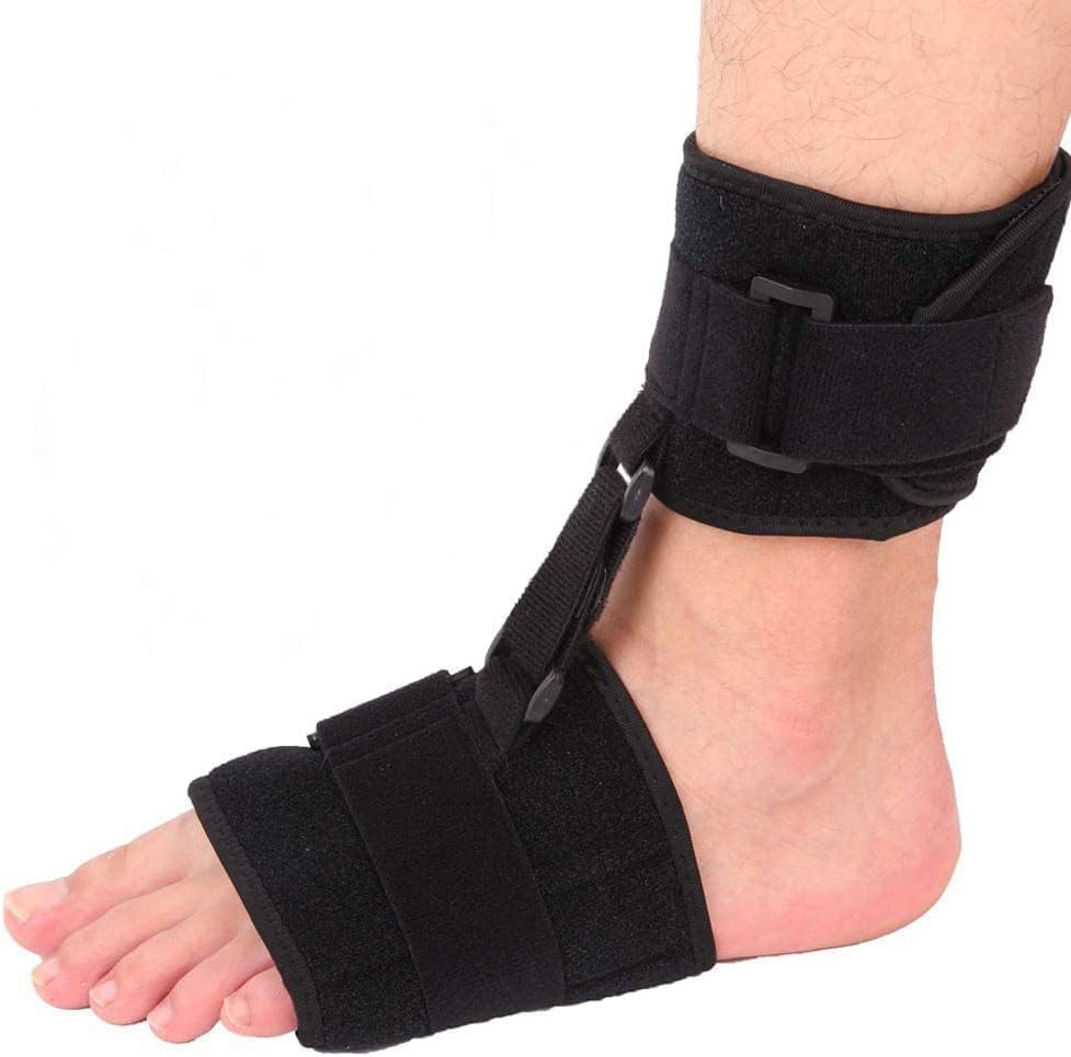 Generic.Foot Orthosis Ankle Brace Support, Soft AFO Drop Foot Brace for Unisex Adult Improve Walking Gait,Pain Relieve for Achilles Tendon
