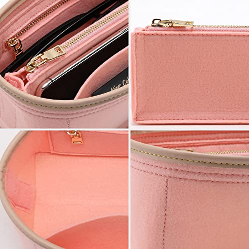 Image of Doxo Purse Organizer Insert, Bag Organizer for Tote & Purse, Bag in Bag, Perfect for Speedy 20 and More(Pink-S)