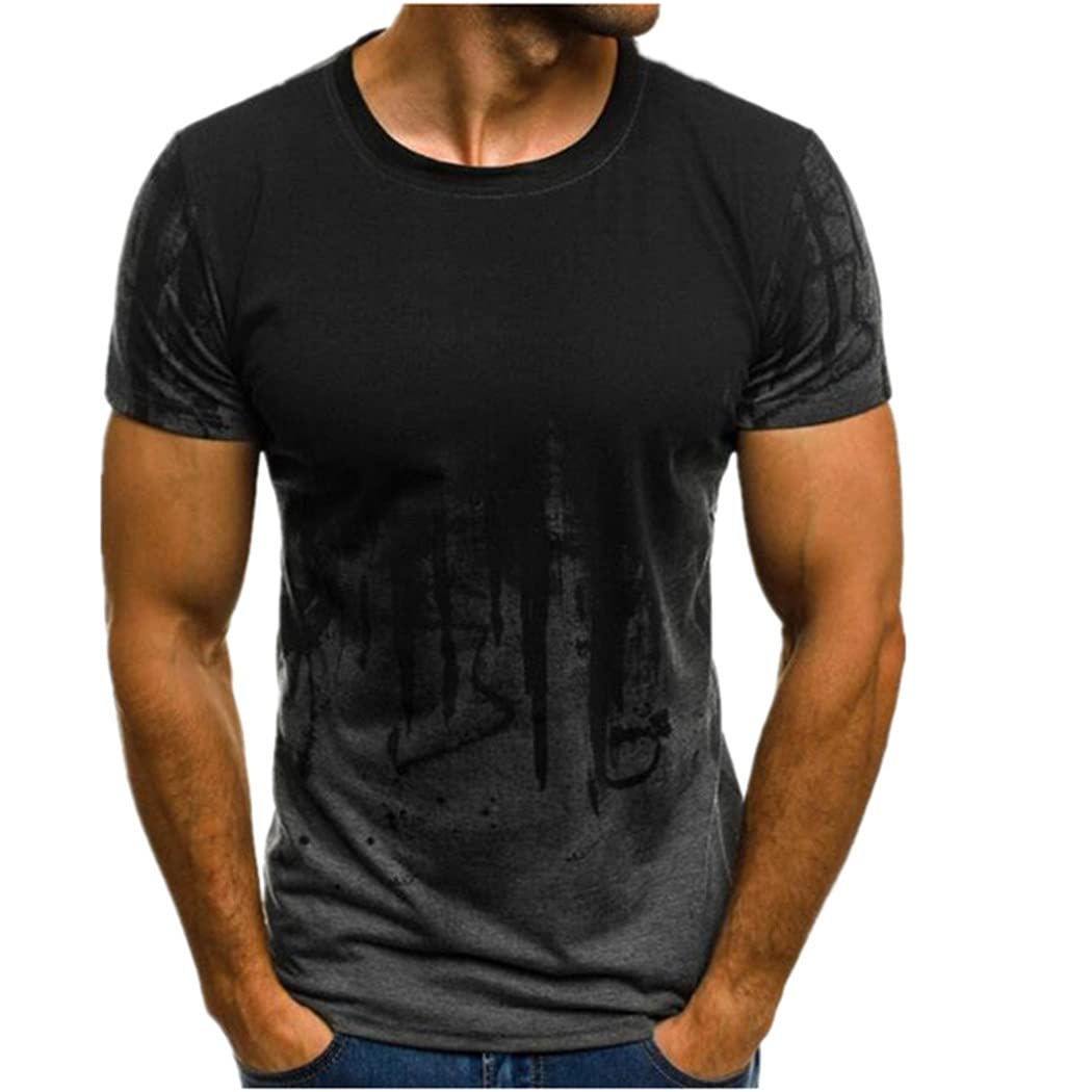 3D Druck T-Shirt Anzug 2 Teilig Herren Sportanzug Basketball Sport Fitness Kurzarm und Hosen Anzug, dunkelgrau, XL