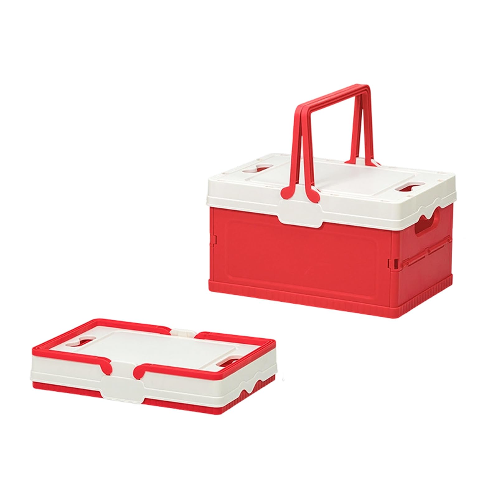 ZEPFJHE Space Efficient Foldable Storage Organiser Multipurpose Folding Box Camping Supplies Home Items Container Outdoor Organiser