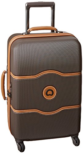 DELSEY Paris Chatelet Hard+ Hardside Carry On Spinner Suitcase, Brown, 21-Inch