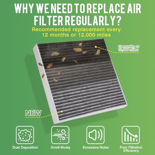 Image of Cabin & Engine Air Filter Fit for 2019-2025 Cadillac XT4, 2016-2025 Chevrolet Malibu, 2021-2026 Buick Envision, 2018-2020 Regal Sportback, 2018-2020 Regal TourX Replace#CF11966 23430313