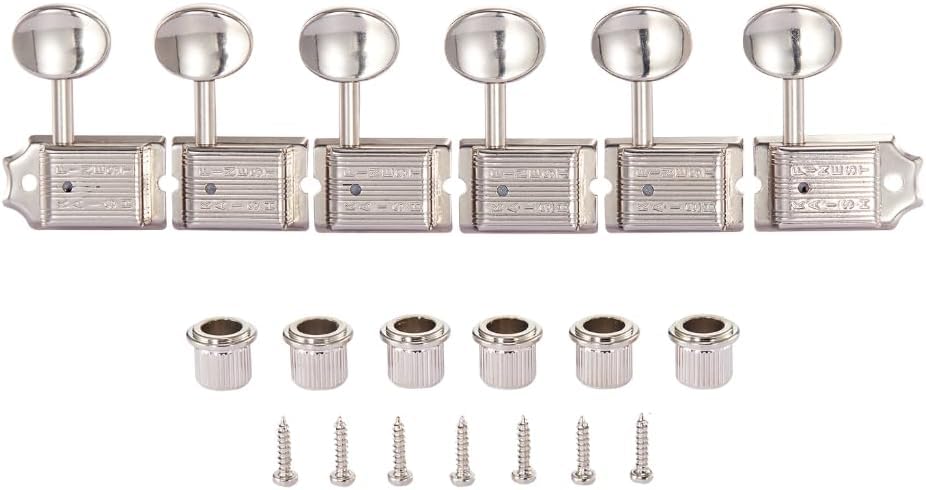 Dopro Nickel Split Shaft Vintage Guitar Tuning Keys Pegs Guitar Tuners Machine Heads for Strat Tele