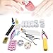 Produktbild Berkalash 20 Stück Nagelstudio Set, UV Gel Nagellack LED Lampen Kit, Nail Art Tool Nagel Salon Set, Nail Design Farbgel Starter Kit