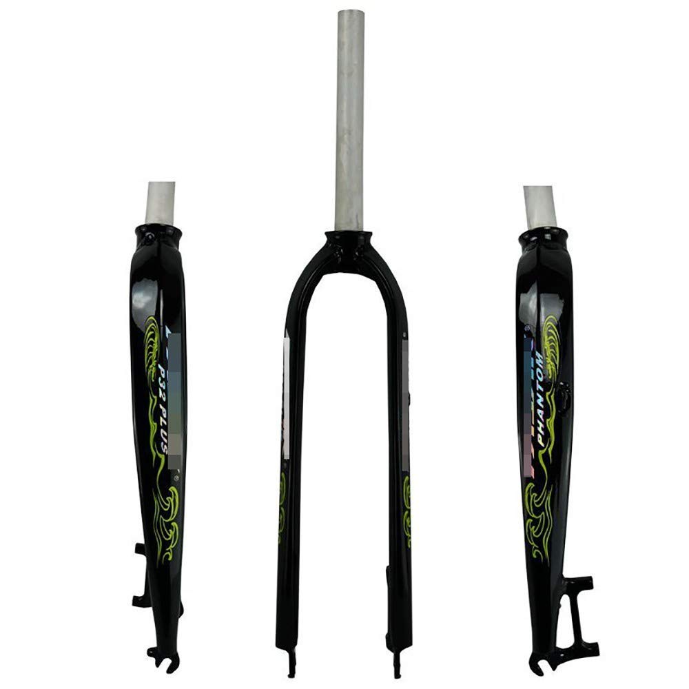 AZQOHMIS Bicycle fork,Mountain Bike Front Fork Bicycle Front Fork 26 Inch/27.5 Inch/29 Inch 700C Road Mountain Bike Front Fork Pure Discbrake Aluminum Alloy Front Fork Oil Cast Shaped Hard Fork