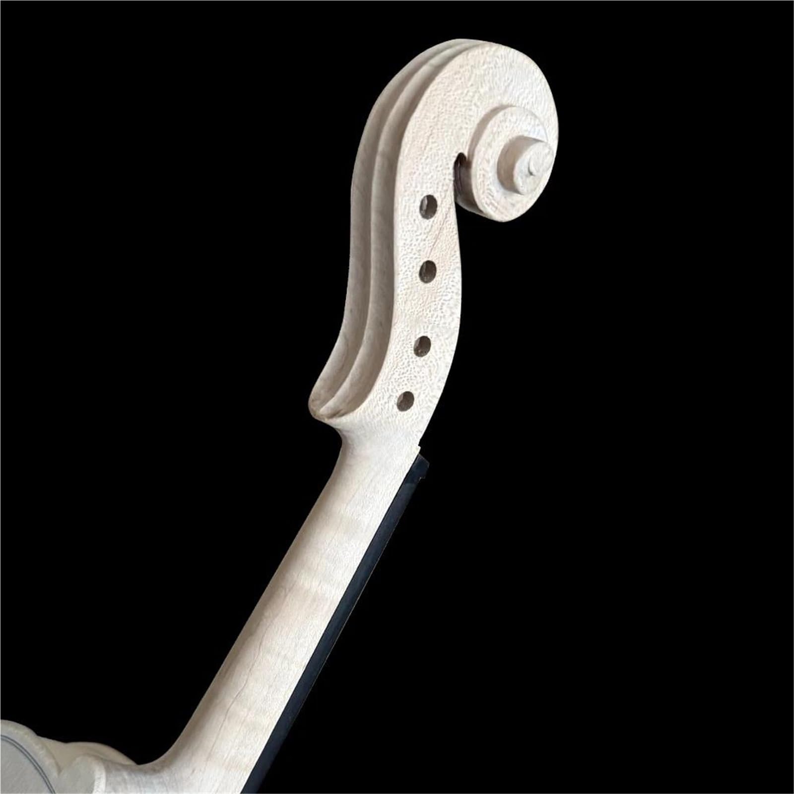 Violín 4/4 De Arce Rayado Tigre Sin Barnizar Violín Profesional | Hecho a mano con tapa de abeto macizo.