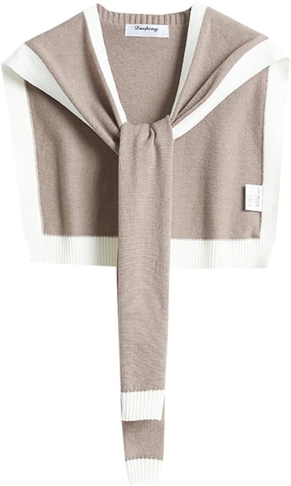 Knitted Shawl Wraps for Women Knotted Cardigan Trendy Shoulder Tops Soft Sweater Y2k Cover Up Cape Fashion Shawl Wrap 2026