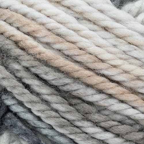 Image of Lion Brand Yarn, Re-Spun Thick & Quick Yarn, Sable, Multicolor, 1 Pack