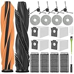 RUKHOOL L40s Pro Ultra Accessoires pour Dreame X50 Ultra Complete/ L40s Pro Ultra / L50 Pro Ultra Pièces de Rechange X50 2 Brosse Principale 4 Sacs à Poussière 4 Chiffons 4 Filtres 4 Brosse Latérale