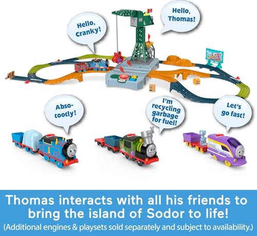 image for Thomas & Friends Motorized Toy Train Talking Thomas Engine with Sounds