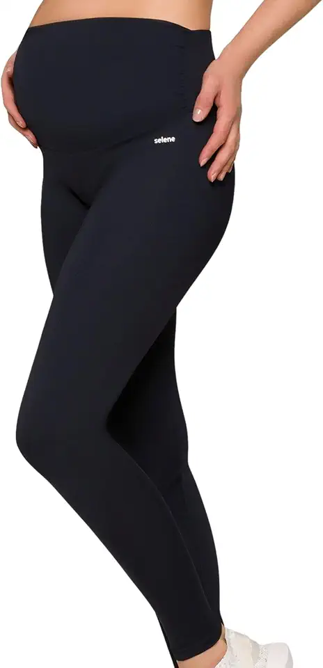 Calça Legging Gestante Cós Anatômico Poliamida Selene