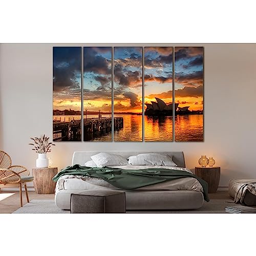 Impression sur toile Sydney Sunset ZELLART habille grand mur vide