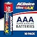 Powermax ACDelco UltraMAX 10-Count Triple AAA Batteries, Alkaline Battery with Advanced Technology for Home and Office, 10-Year Shelf Life, Recloseable Packaging