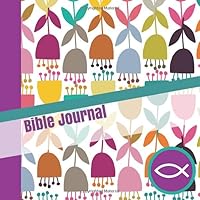 Bible Journal: Teen Girls Daily Bible Reading and Prayer Notebook with Whimsical Purple and Teal Tulip Flowers Cover 1719857393 Book Cover