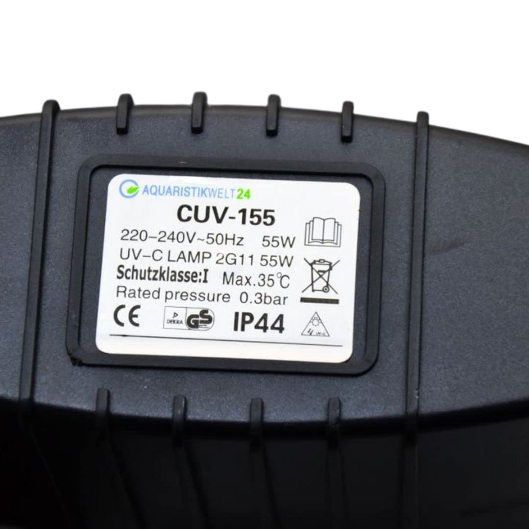 AQUARISTIKWELT24 SUNSUN UV-C Clarificador de Agua, 55 W, para acuarios y estanques depuradora Cleaner UVC
