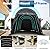 MELLCOM Carport 10 x 20 FT Heavy Duty, Portable Garage with All-Steel Metal Frame and Round Style Roof, Anti-Snow Car Canopy Outdoor Storage Shelter for Car, Truck, Boat