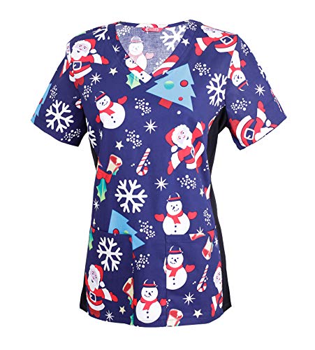 Women's Print Scrub Top