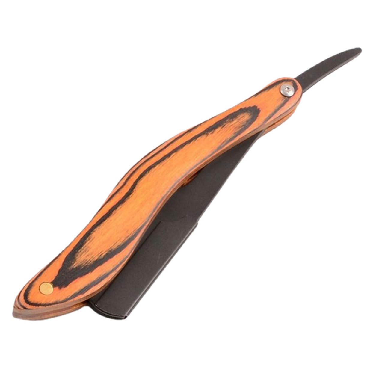 Beavorty 4 Pz rasoio Rasoio manuale con manico in legno rasoio da viaggio rasoio da rasoi da uomo Metallo porta coltello radersi coltello da barba viaggiare Di legno