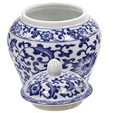 Alipis Keramik Teedose Vintage Stil mit Luftdichtem Deckel Multifunktionale Vorratsdose für Losen...