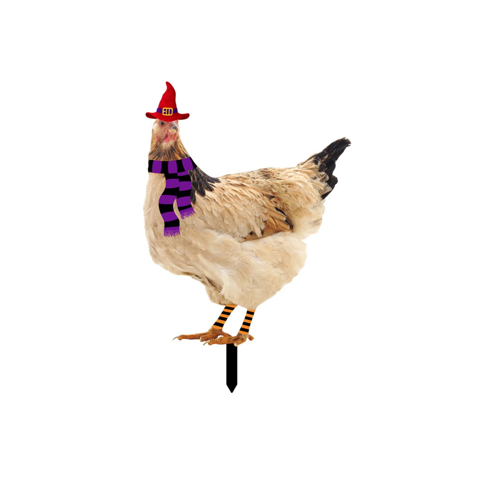 Halloween Props Hen Chick Ground Plug Garden Decor Yard Stake Animal Sign Chicken Decoration Stakes Decorative Outdoor Yard Decoration Prop Home Accent