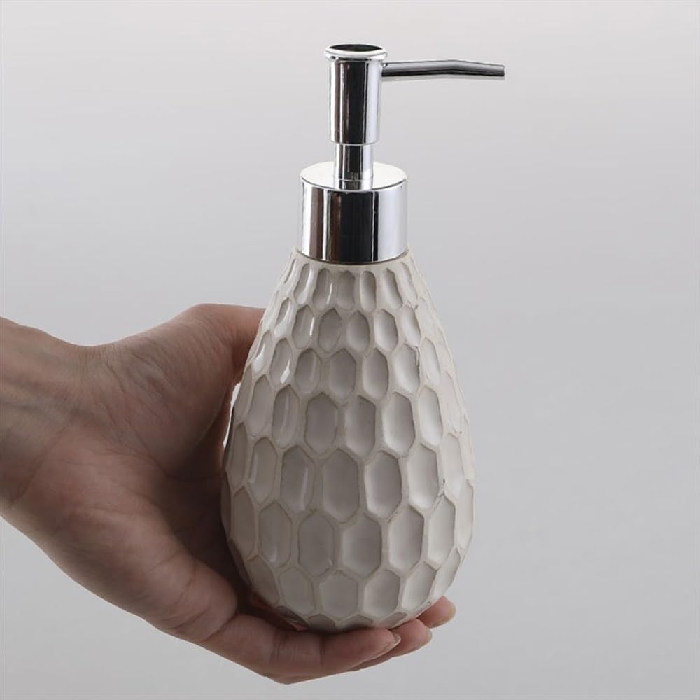 Dispenser per Doccia, per casa e Hotel, flacone di Shampoo, Gel, Dispenser a Pressione in Ceramica fine, lozione 250 ml
