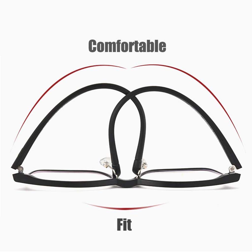 Gafas de Lectura Anti-Fatiga Azul para Hombres, mira lejos y Cerca de Doble Uso - Zoom automático HD Multi-función Espejo Anti-radiación de luz Antigua, Adecuado para la Vida Diaria