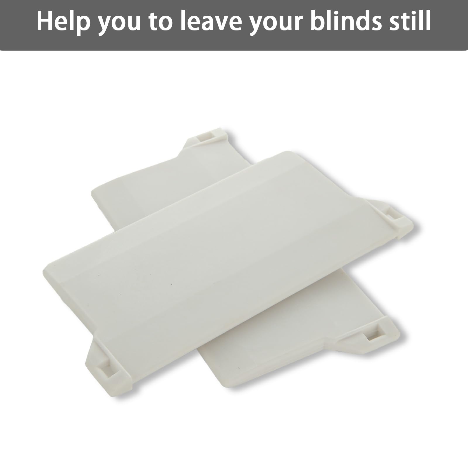 Lot de 60 lattes de stores verticaux de 10,2 x 8,9 x 5 cm pour fenêtre, stores verticaux blancs avec fond en plastique pour chaîne de fenêtre