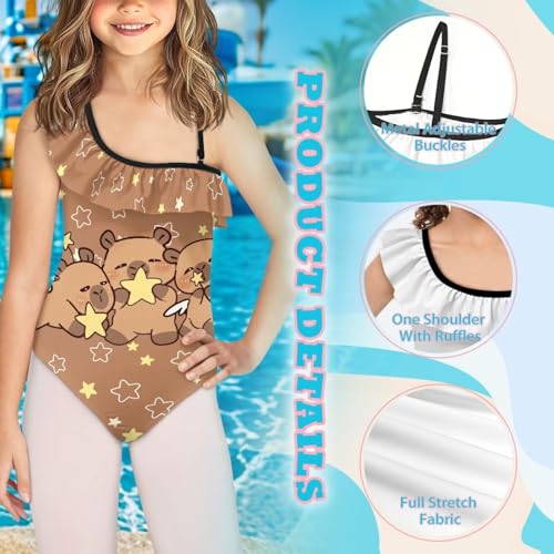 Image of Yzaoxia Girls One Piece Swimsuits Bathing Suit for Kids Swimwear 3-14Y