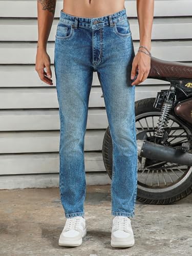 Image of HIGH STAR Men's Mid Rise Regular Jeans