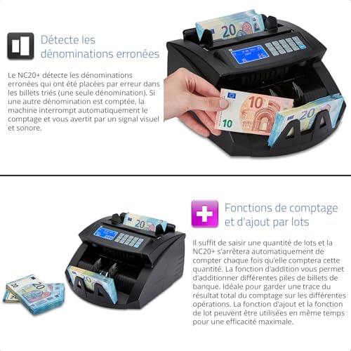 Compteuse de billets électronique ZZap NC20+ tri par lots - 5