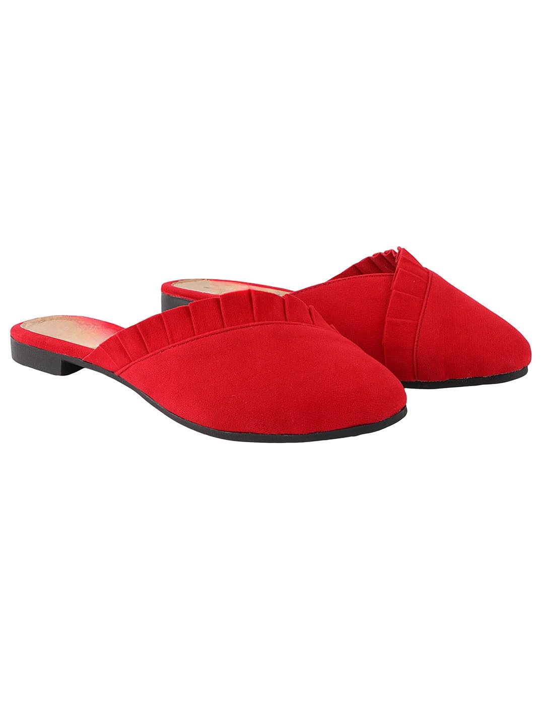 glematoz Women Mule Flat Sandals Classic Ballerina Flat Shoes – Slip-On Comfort Dress Flats-picture-10