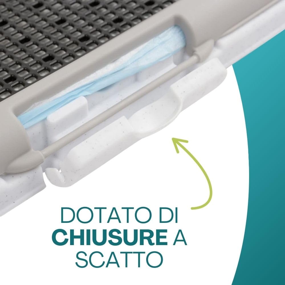 Paluplus Toilette Educativa per Animali, Misura 60x40 cm, tappetino con piedini antiscivolo e Torretta per Cani Maschi, Lettiera per Addestramento cuccioli cane e gatto -0600F