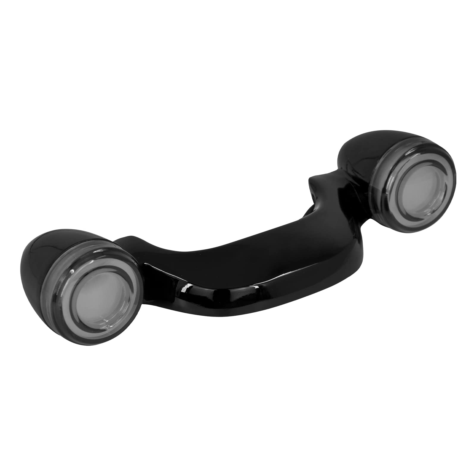 YHMTIVTU Gloss Black Rear Fender Turn Signal Light Fit for Harley Touring Road Glide Street Glide FLTRX FLTRXS FLHX FLHXS 2010-2022 Black Smoke