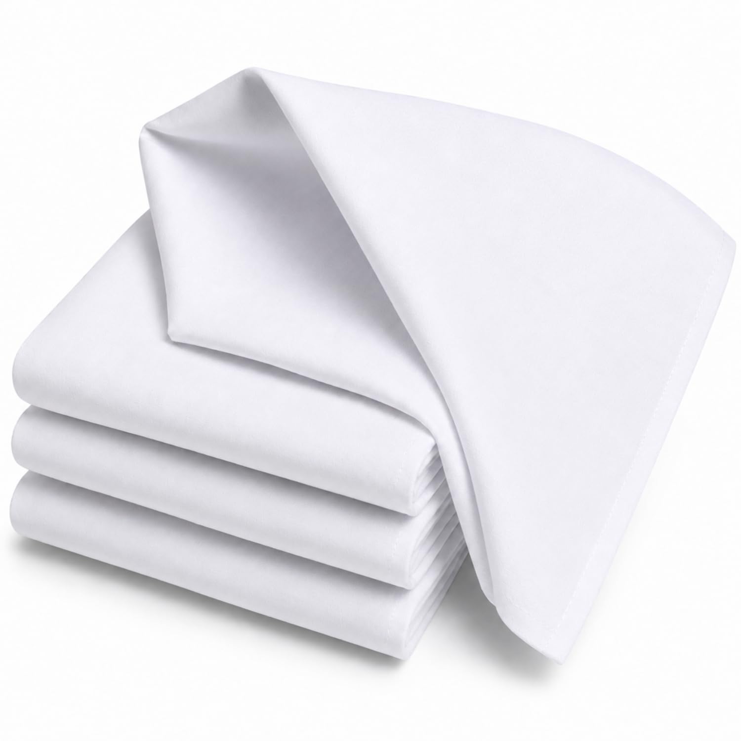 100% Cotton Handkerchief for Men | Pure Soft Cotton and Absorbent Men's White Hankies | Washable Reusable Pocket Handkerchiefs for Daily Use-image-26