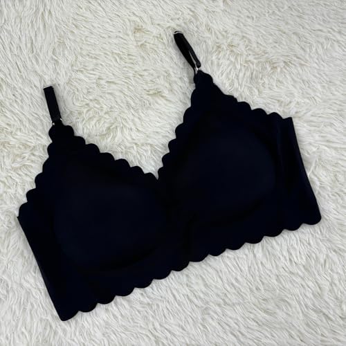 Wireless Push Up Bra with Support and Lift, Comfort Bras for Women Full Coverage Seamless Bra No Underwire Everyday2