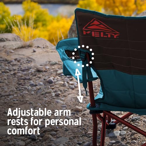Image of Kelty Lowdown Couch - 3 Person Capacity Camping Chair, Extra Large and Sturdy Bench for Campsites, Soccer Games, and Backyard Parties