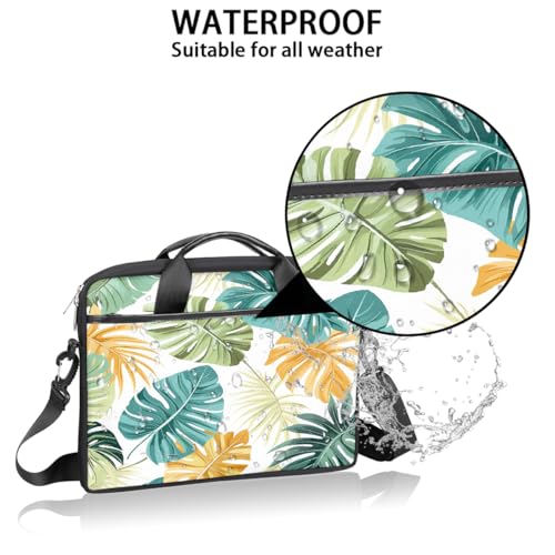 Maletín para laptop de 15 pulgadas con estampado tropical miniatura 3