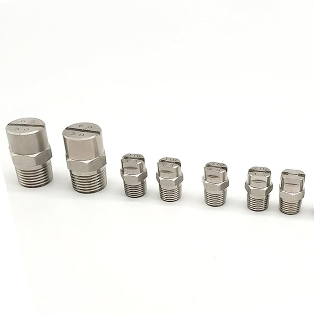 BTYQKZVPM Pressure Washer Nozzles， Nozzles Quick Connect Stainless Flat Fan(No.06: 1/4 (1.6MM Aperture),10PC)