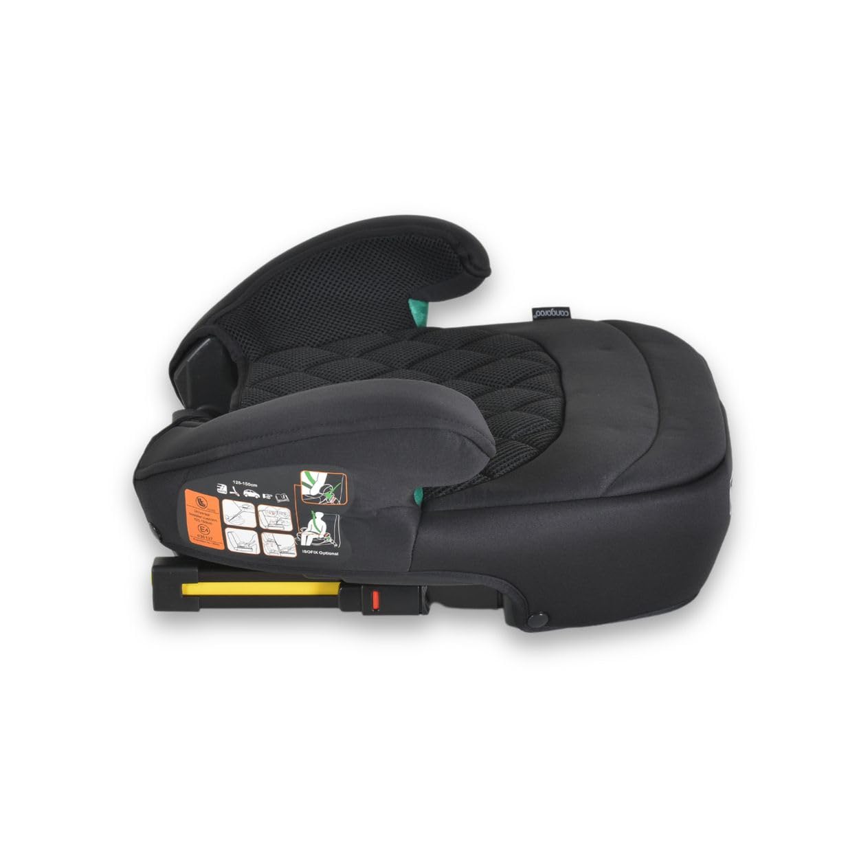 Cangaroo Kindersitz Sitzerhöhung Jax i-Size 125-150cm Gruppe 3 Isofix Top Tether schwarz