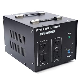 10KW Voltage Converter Transformer Step Up/Down 110V/220V Heavy Duty Voltage Converter 10000W USB Transformers Power Converter Circuit Breaker