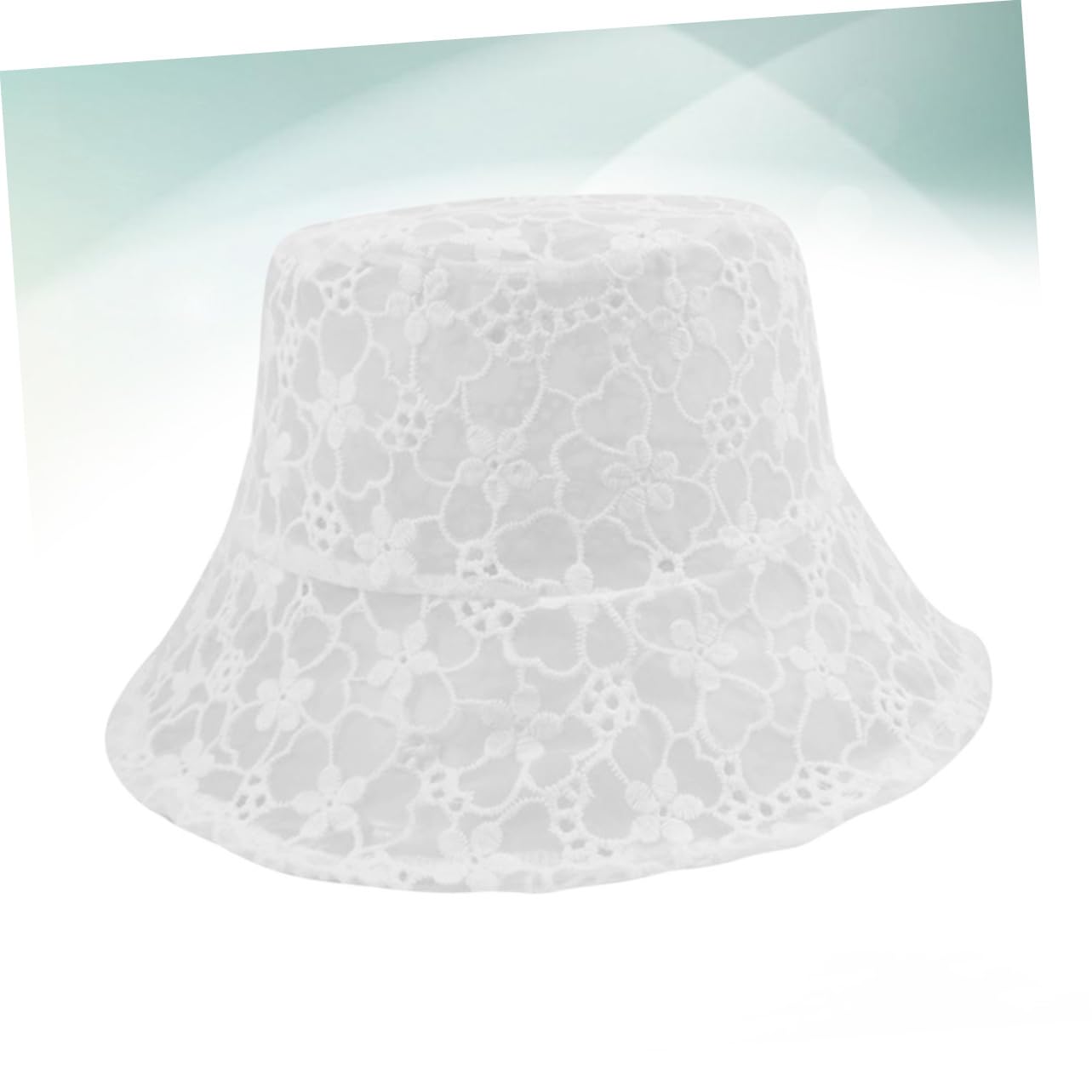 Healeved Lot De 3 en Dentelle pour Femmes Chapeaux Et Casquettes Chapeau De Plage Protection Solaire Protection UV De Pêcheur De Soleil pour Adulte Blanc