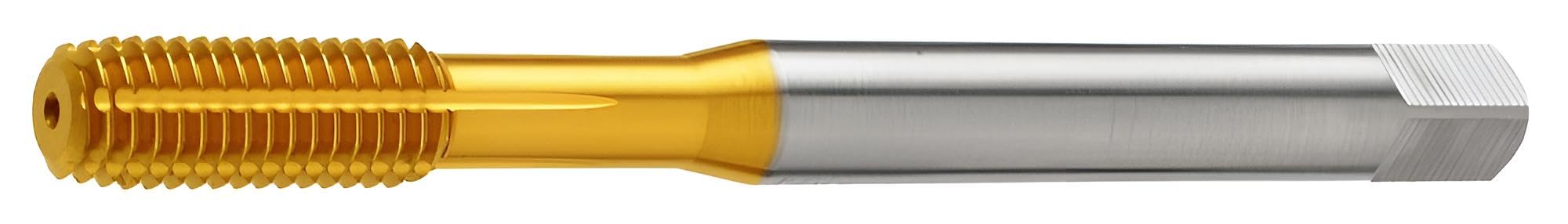 HSSE/PM Gewindeformer TIN, Gewindefurcher mit Ölnuten für metrisches Innengewinde, Form C, DIN371 mit 6HX Toleranz, 3xD (M6)