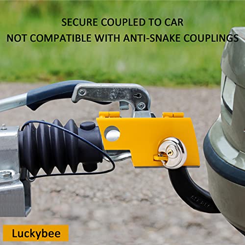 Anhängerschloss - Anhängerdiebstahlsicherung Kastenschloss,Kastenschloss Deichselschloss,Anhänger Schloss Diebstahlschutz für an- und abgekuppelten Anhänger