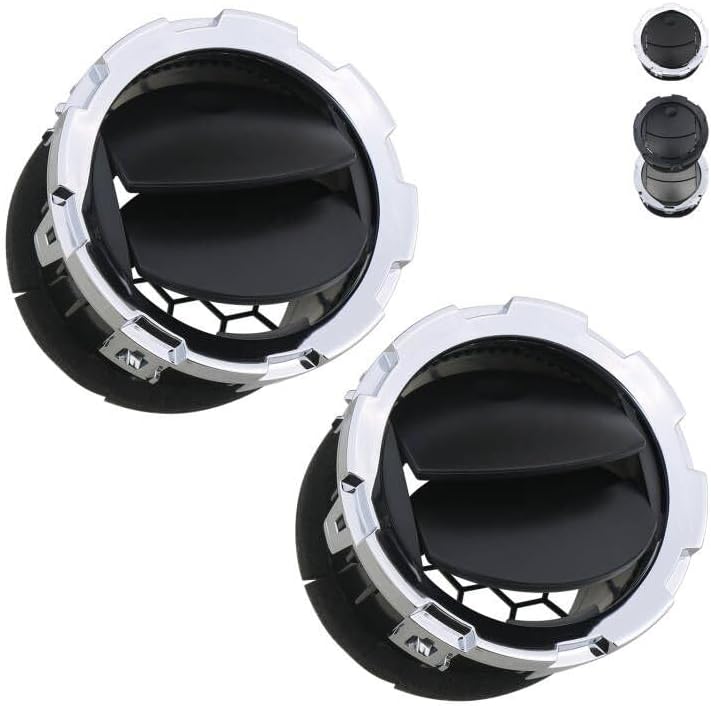 Grilles D'aération Chromées Pour Ford F150 2009-2014 - Remplacement Direct, Kit De 2 Pièces, Plastique Argenté